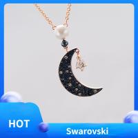 ราคา สวารอฟสกี้ออสเตรียองค์ประกอบคริสตัลแฟชั่นลึกลับดวงจันทร์สร้อยคอดาวดวงจันทร์กระดูกไหปลาร้าหญิงโซ่วันวาเลนไทน์ของขวัญผู้หญิง Swarovski Austrian element crystal fashion mysterious moon necklace star moon