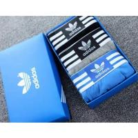 ราคา 2094 Adidas กางเกงบ็อกเซอร์ ผ้าฝ้ายแท้ ปักลาย สําหรับผู้ชาย (19864740634)