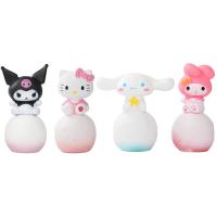 ราคา Sanrio ไฟกลางคืน Kawaii Kitty อบเชย Kuromi อนิเมะเมโลดี้โคมไฟห้องนอน hiasan kamar ของขวัญของเล่นสำหรับเด็ก4ชิ้น (21170647262)