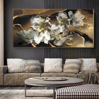 ราคา ศิลปะนามธรรมสมัยใหม่ดอกไม้ผ้าใบวาดภาพตกแต่งบ้านภาพศิลปะติดผนัง ไม่มีกรอบ (20361402403)