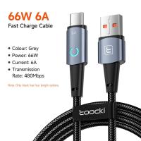 ราคา Toocki 60W 100W USB To TypeC และ TypeC To TypeC Fast Charging Data Cable For VIVO Xiaomi Samsung And Other Devices For Fast Charging (16797721263)