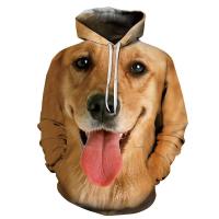 ราคา เสื้อกันหนาวแขนยาวแบบมีฮู้ดสำหรับผู้ชายเสื้อสเวตเชิ้ตแขนยาวพิมพ์ลายสุนัข3D (10511746988)