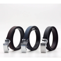 ราคา เข็มขัดผู้หญิง Autolockหนังแท้ ลายซาฟเฟียโน Saffiano leather belt เข็มขัดหนังวัว เข็มขัดผู้หญิง (4826112441)