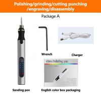 ราคา pcbfun ปากกาแกะสลักไฟฟ้าแกะสลักชุดเครื่องมือ USB ชาร์จแกะสลักแกะสลักปากกาไมโครไร้สายแกะสลักเครื่องมือสำหรับ DIY ศิลปะแกะสลัก (16311829952)