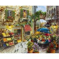 ราคา ภาพวาดผ้าใบจิตรกรรมสีน้ำมันภูมิทัศน์ทำด้วยมือสำหรับผู้ใหญ่ภาพระบายสีตามถนนตกแต่งบ้านของขวัญ DIY กรอบใส่ถ่ายรูป (17923607376)