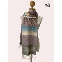 ราคา ผ้าพันคอ ผ้าคลุมไหล่ ผ้าลายช้าง ลายไทย สีพาสเทล (16570859968)