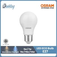 ราคา Osram หลอดไฟ LED ECO Bulb หลอดปิงปอง รุ่น Classic ขั่ว E27 แสงขาว Daylight วอร์มไวท์ WarmWhite 5W 7W 9W 12W 14W (14949879647)
