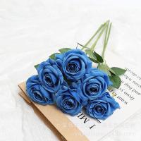 ราคา ช่อดอกไม้ดอกไม้ประดิษฐ์กุหลาบ1ชิ้นดอกไม้ปลอม50ซม สำหรับในร่มสวนแจกันตกแต่งบ้านตกแต่งงานแต่งงานกลางแจ้ง (20402455851)