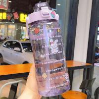 ราคา Vicases ขวดน้ำ 2 ลิตร ขวดน้ำ2ลิตร น่ารัก แบบพกพา superขนาดใหญ่ความจุกีฬา Water Bottles BPA FREE พลาสติก PC ป้องกันการตกแตกวัสดุปลอดภัยไม่เป็นอันตราย (16012044464)