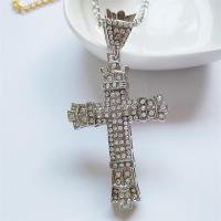 ราคา สร้อยคอไม้กางเขนเพชรแบบเต็มฮิปฮอปสำหรับผู้ชายพร้อมสร้อยคอไม้กางเขนเพชรจี้ลายฉลุสไตล์คิวบา (20202740942)