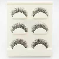 ราคา 3D ขนตาปลอม ขนตาปลอมธรรมชาติ ขนตา ขนมิงค์ แบบธรรมชาติ 3 คู่ Eyelashes (20951676899)
