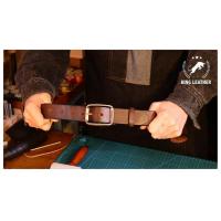 ราคา King Leather เข็มขัดหนังวัวแท้ นำเข้าจากอิตาลี Genuine Leather Belt Made in Italy IT 4 (19289438099)