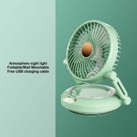 ราคา JIASHI พัดลมตั้งโต๊ะกลางแจ้งพับได้พกพาได้พัดลมสั่นหัวตั้งโต๊ะแบบแขวนผนัง Usb ชาร์จไฟได้พัดลมติดหลอดไฟ (21157355857)