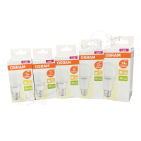 ราคา หลอดไฟ หลอด LED BULB หลอดประหยัดไฟ ขั้ว E27 ขนาด 5W 7W 9W 12W 14W สีขาว Daylight และ สีวอร์มไวท์ Warmwhite ยี่ห้อ OSRAM (19759960107)