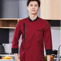 ราคา HOT 1 pcs เสื้อ เสื้อกุ๊กสีขาว เสื้อเชฟ แขนยาว กระดุมเซฟตี้ 2 แถว กระเป๋าหน้า M 3XL (19836147951)