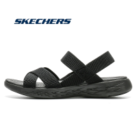 ราคา Skechers Gorun Womens sandals สเก็ตเชอร์ส รองเท้าแตะ ผู้หญิง GOwalk Arch Fit On The Go Sandals Shoes GRY (10709215946)