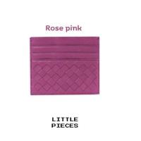 ราคา กระเป๋าใส่บัตร ใส่แบงค์พันได้ Card Holder หนังแท้ ลายถัก โบเทก้า กระเป๋าใส่นามบัตร หนังแกะ กระเป๋าใส่บัตร กระเป๋าสตางค์ (16377024286)