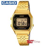 ราคา Casio นาฬิกาข้อมือสุภาพสตรี สายสแตนเลส รุ่น LA680WGA 1DF สีทอง (2109360537)