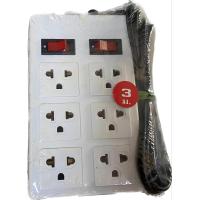 ราคา ปลั๊กไฟ รางปลั๊กไฟ 3ช่อง 6ช่อง สายยาว 3 5 เมตร (21202670551)