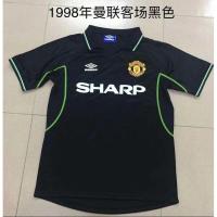 ราคา 1998 Manchester United retro home red Soccer Jersey Long sleeve shorts (19807923439)