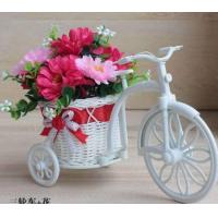 ราคา กระถางจักรยาน พร้อมดอกไม้ปลอม กุหลาบ คอสมอส ทายตะวัน (20499491674)