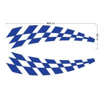 ราคา 1 ชุด มี 2 ชิ้น สติ๊กเกอร์แต่งรถ แต่งขอบคิ้วล้อรถ (18783825960)