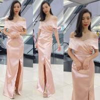 ราคา S 3XL ชุดราตรี Maxiผ้าดัชเชสอัดกาวไขว้อก เขาเเล้วนะคะ ทรงเปิดบ่า กระโปรงหางปลาผ่าหน้า ทรงนี้เรียบหรู (11746399516)