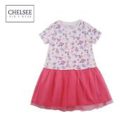 ราคา Chelsee ชุดเดรสกระโปรง เด็กผู้หญิง รุ่น 237899 ลายดอกไม้ กระโปรงตาข่ายฟุ้งฟิ้ง ผ้า 100 Cotton อายุ 2 9 ปี เสื้อผ้าเด็ก (20171423402)