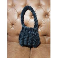 ราคา กระเป๋าถักไหมพรมกำมะหยี่ DIY ถักมือจากไหมพรมกำมะหยี่ (18670284836)