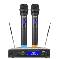 ราคา Karaoke Microphone System 2 Wireless Microphones 1 Receiver (19468873288)
