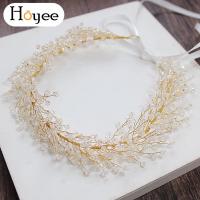 ราคา Hoyee ชุดเดรสแต่งงานสุดหรูมงกุฎเจ้าสาวมงกุฎมุกหวานเกาหลีเครื่องประดับผม (20300821955)