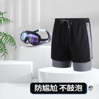 ราคา FRLO กางเกงว่ายน้ำชาย M 5XL กางเกงกีฬาขาสั้นผู้ชาย กางเกงมีซับเลคกิ้ง Doubel Layer ชุดว่ายน้ำ 50 160KG wearable รุ่นQ21008 1 (19456996783)