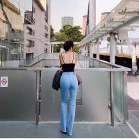 ราคา MOTTOM PONY JEANS โพนี่ กางเกงยีนส์ผู้หญิงทรงเอวสูงขาม้า (15666790958)