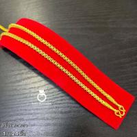 ราคา สร้อยคอ m258 ลายลูกเต๋า หนัก 1 บาท ยาว 24 นิ้ว ขนาด 4 มิล งานหุ้มทองนำเข้า สร้อยหุ้มทองนำเข้า สร้อยคอทองชุบ สร้อยคอ (19386599794)