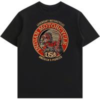 ราคา American Indian Shirt for Men Old Biker Racer Retro Vintage Apparel Mens Short Sleeve T Shirt Tee (20008281449)