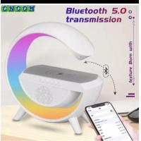 ราคา สมาร์ท LED RGB Night Light บรรยากาศโคมไฟข้างเตียงลำโพงบลูทูธที่ชาร์จแบบไร้สายเด็ก Sleep ห้องนอนโต๊ะตกแต่งโคมไฟ (18955127491)