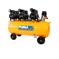 ราคา Global House PUMA ปั๊มลมไร้น้ำมัน ขนาด 100 ลิตร 3 HP รุ่น HUSH100 สีเหลือง รับประกันของเเท้ (18163534943)