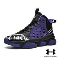 ราคา Under Armour รองเท้ากีฬาสำหรับผู้ชายรองเท้ากีฬาใหม่ฤดูร้อนร้อยชิ้นหนาพื้นเพิ่มรองเท้าบาสเกตบอลสูง (19509891855)