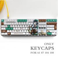 ราคา Genshin Impact NAHIDA NILOU Pbt Material Keycaps Set for ANSI 61 87 104 108 keys Mechanical Keyboard Oem Profile Only KeyCaps (18135262244)