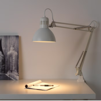 ราคา IKEA แท้ TERTIAL เทร์ทิออล โคมไฟโต๊ะทำงานดีไซน์คลาสสิก ใช้กับหลอดไฟ 2 หลอด LED E27 470 ลูเมน TH0189 (20157019110)