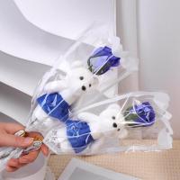 ราคา On Sale หมีสบู่ดอกกุหลาบดอกไม้ประดิษฐ์กุหลาบวันแม่วันวาเลนไทน์วันเกิดเซ็ตสบู่ของขวัญดอกไม้หมีดอกกุหลาบ (21266919535)