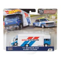 ราคา โมเดลรถเหล็ก Hot wheels TEAM TRANSPORT 9 71 DATSUN 510 FLEET FLYER รถสไลด์ hotwheels (20178558205)