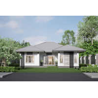 ราคา 128 แบบบ้าน บ้านชั้นเดียว 3 ห้องนอน 2 ห้องน้ำ (21246413683)