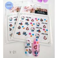 ราคา สติ๊กเกอร์ติดเล็บ 3D สติ๊กเกอร์ติดเล็บลายการ์ตูนน่ารัก Nail stickers (18948595550)