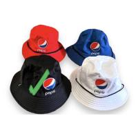 ราคา หมวกบักเก็ต หมวกงานปักลายPepsi ลายมาใหม่ งานสวย สุดเท่ ใส่ได้ทุกเพศ มีเชือกรัดใต้คาง พร้อมส่ง4สี (18512255082)