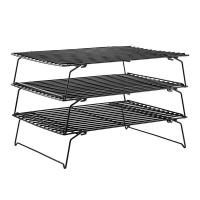 ราคา คลังสินค้าพร้อม เค้กตะแกรงพักขนมพับ3ชั้นราวตากทองคำสีกุหลาบตะแกรงพักขนมขนมตาข่ายอบผมสีดำชั้นวางเค้กเครื่องมือทำขนมอบ (20757007838)