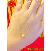 ราคา จี้ทองแท้ 99 99 หนัก 0 1 กรัม พร้อมสร้อยคอเงินจันทร์กระพริบทองแท้ 75 หนักรวม 0 4 กรัม สร้อยยาว 22 cm (18751767687)