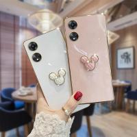 ราคา เคสใส่โทรศัพท์เมาส์มิกกี้น่ารักสำหรับ OPPO A78 4G 5G A78 A58 NFC A98 5G A17 A57 A17K 4G A77s A77 5G A96 A76 A55 A54 A16ใหม่หรูหราเคสโทรศัพท์หนังโทรศัพท์มือถือเคสไอโฟนใส่ (19952403114)