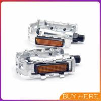 ราคา บันไดจักรยานอลูมิเนียม อุปกรณ์จักรยาน มี 2 สี สีเงิน และ สีดำ Bicycle pedals BUY HERE (11820552449)