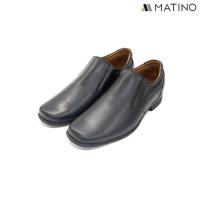 ราคา MATINO SHOES รองเท้าชายคัทชูหนังแท้ รุ่น MC B 5000 BLACK (7194254785)